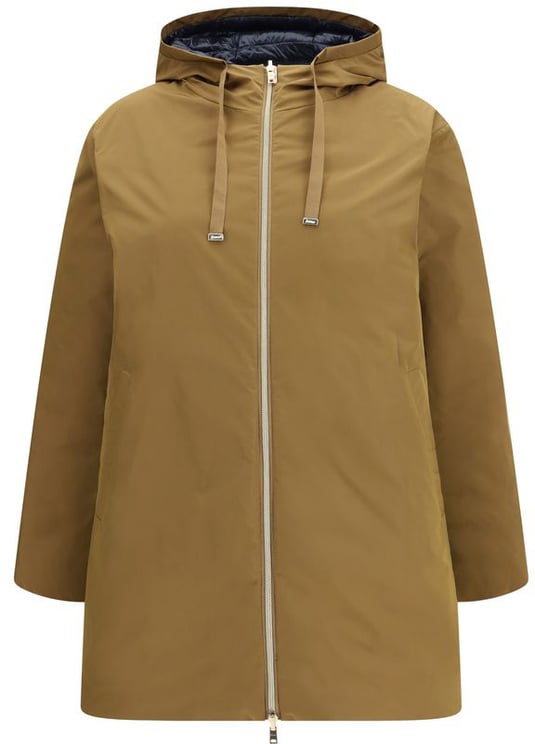 Herno Knee-Length Matte-Finish Coat with Structured Silhouette