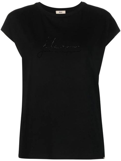 Herno Herno Black Cotton T-Shirt