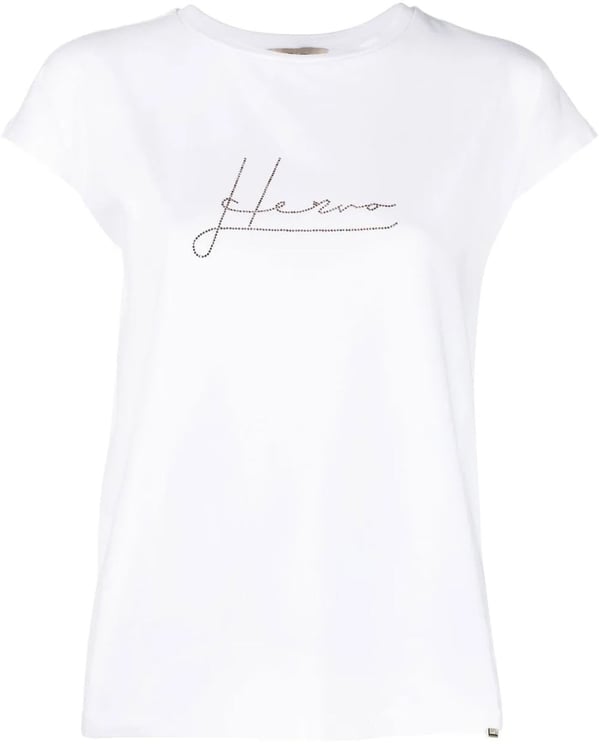 Herno Herno Crystal-Embellished Logo T-shirt