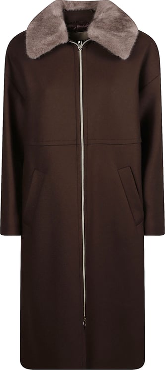 Herno Long Down Jacket Brown