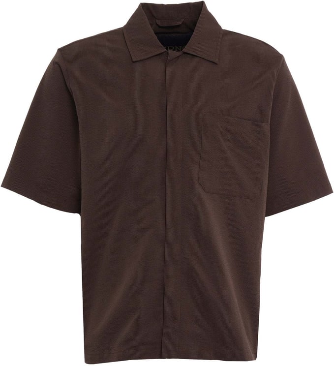 Herno Seersucker short-sleeved shirt
