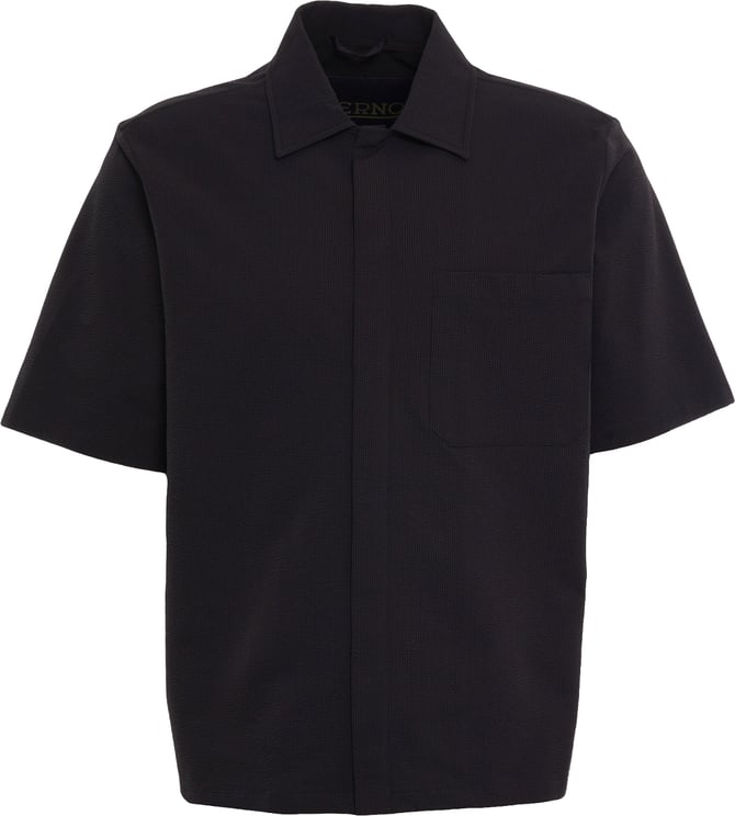 Herno Seersucker short-sleeved shirt
