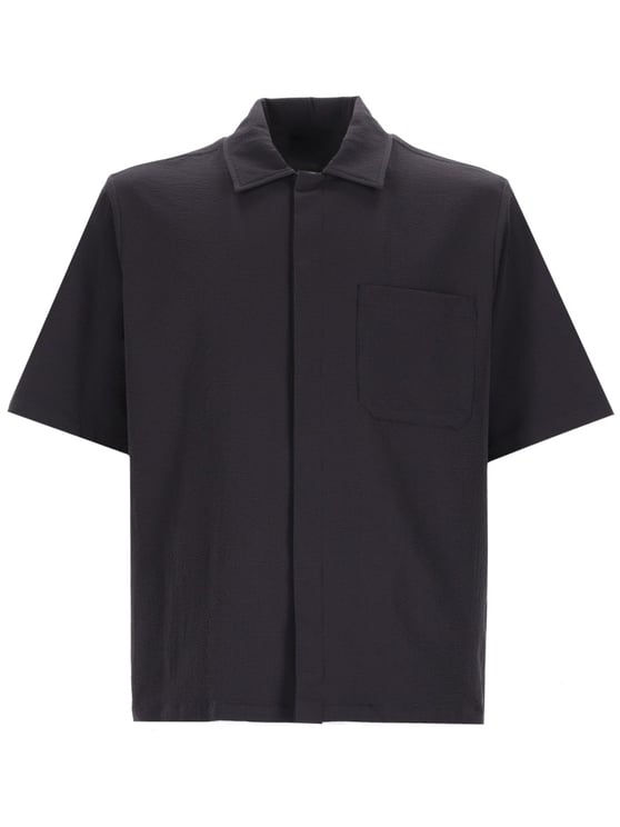Herno Boxy Cut Concealed Placket Shirt