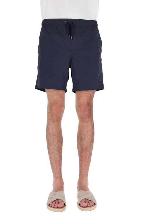 Herno Quick-Drying Navy Swim Shorts with Adjustable Waistband