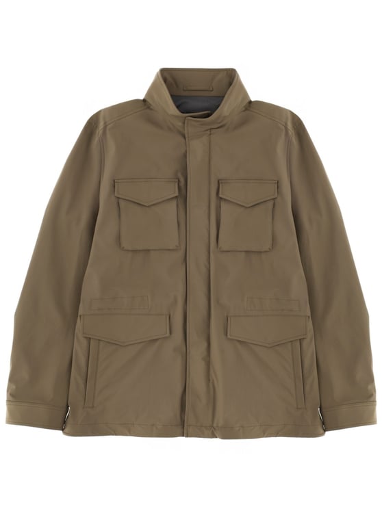 Herno Brown Utility Four Pockets Jacket