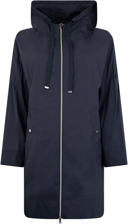 Herno Dark blue jacket with hood