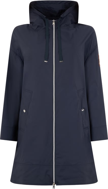 Herno Dark blue jacket with elegant hood