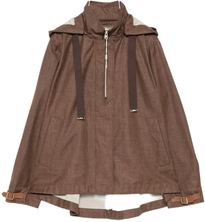 Herno Coats Leather Brown