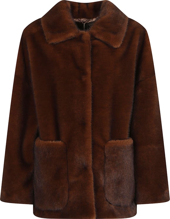 Herno Soft Faux Fur Bomber Brown