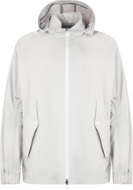 Herno Light white jacket with hood and zip