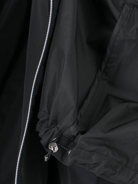 Herno Slightly Cropped Black Jacket with High Collar