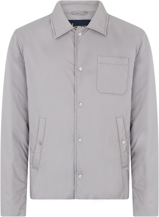 Herno Lightly padded jacket in light gray color with button closure