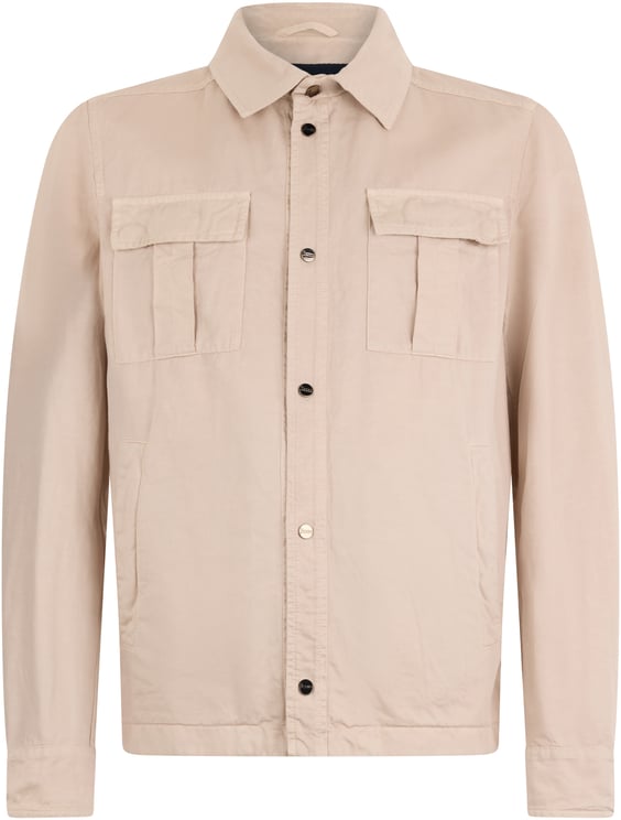 Herno Elegant light beige jacket with buttons, versatile and casual