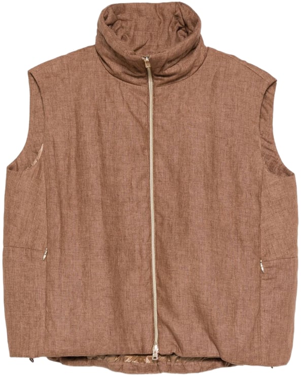 Herno Sweaters Leather Brown