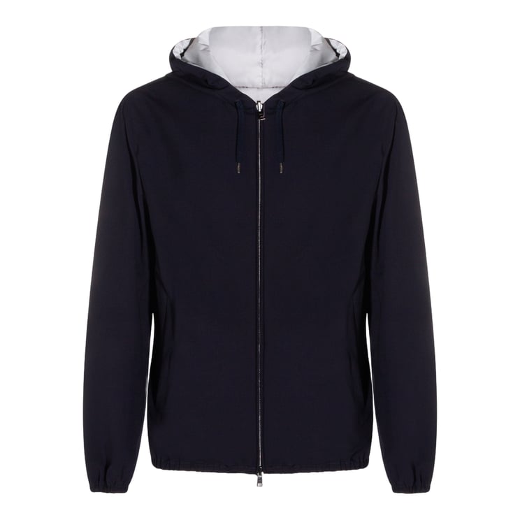 Herno Structured Silhouette Men'S Jacket With Front Zipper Closure