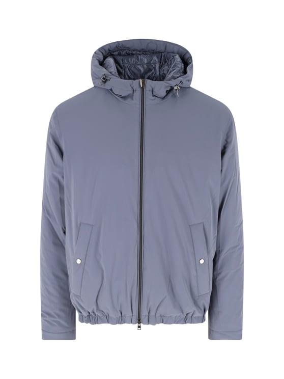 Herno Light Blue 4-Way Nylon Jacket
