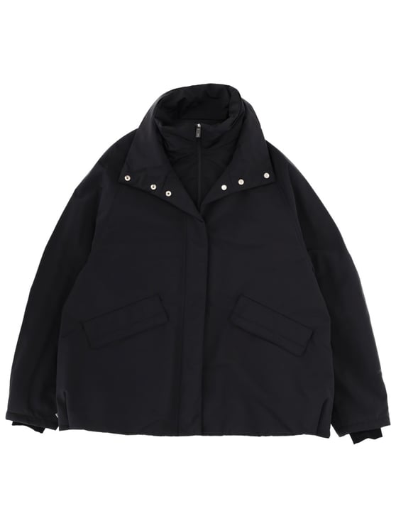 Herno Black Minimalist Oversized Jacket
