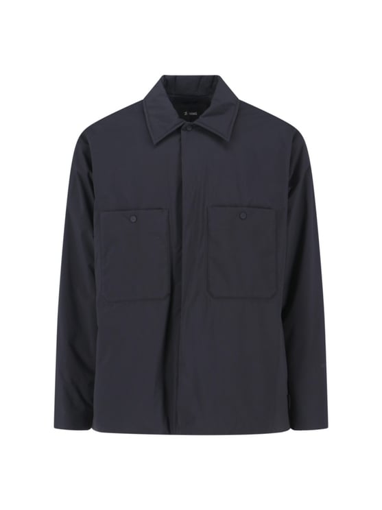 Herno Minimalist Black Jacket With Tailored Fit And Zipper Closure