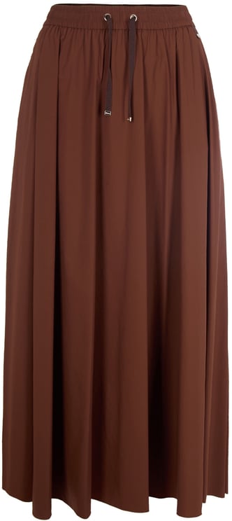 Herno Skirts Leather Brown