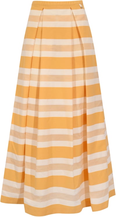 Herno Skirts Giallo Ocra/ Bianco