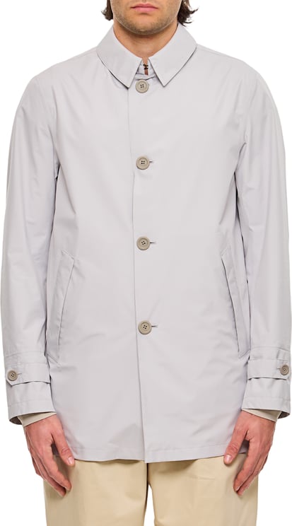 Herno Pearl Gray Laminar Waterproof Casual Jacket