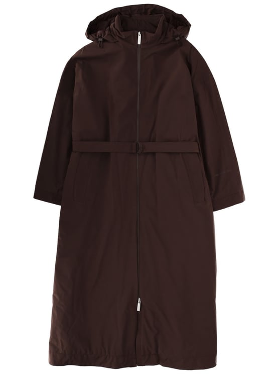 Herno Brown Goretex Polyamide Trench Coat