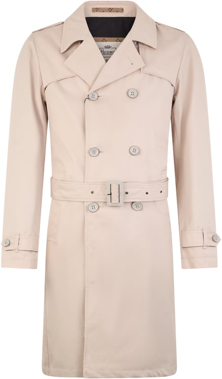 Herno Elegant long beige trench for every occasion