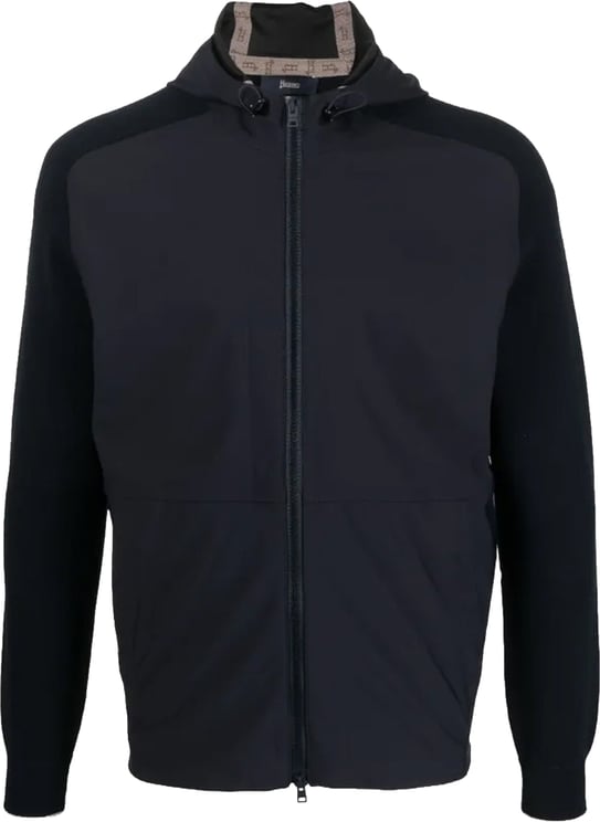 Herno Herno Knit-Sleeve Hooded Jacket