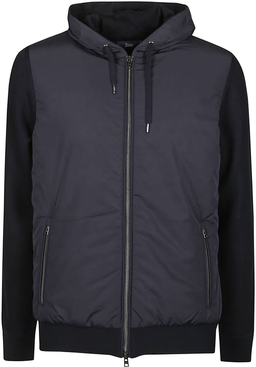 Herno Combined Padded Jacket Blue