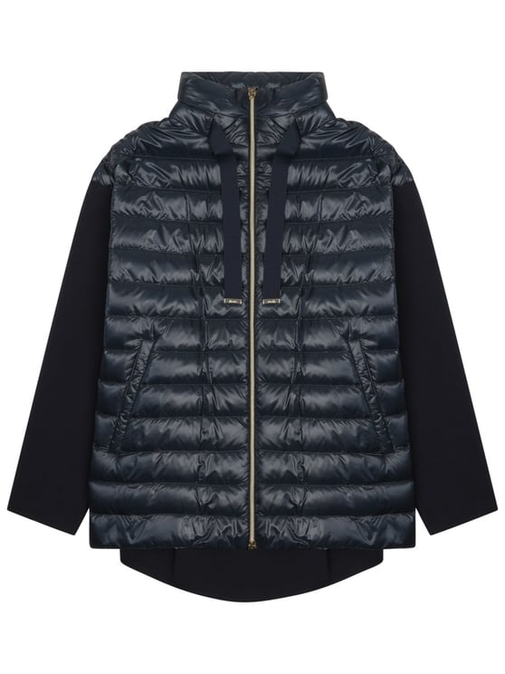 Herno Padded Contrasting Sleeves Cotton Down Jacket
