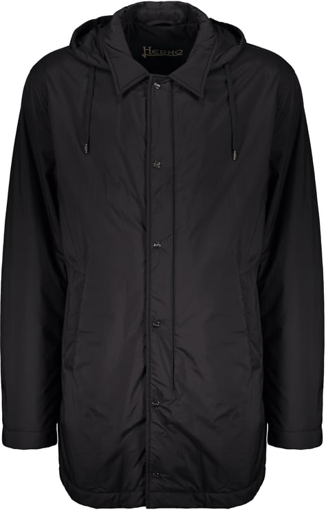 Herno Lightweight black jacket with versatile hood