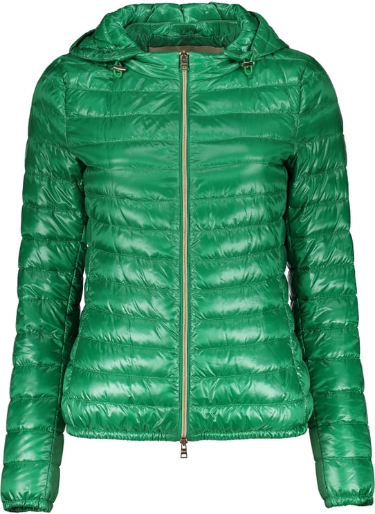 Herno Light green jacket with hood and zip