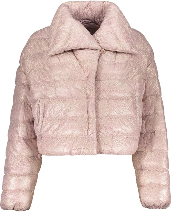 Herno Cropped padded jacket pink