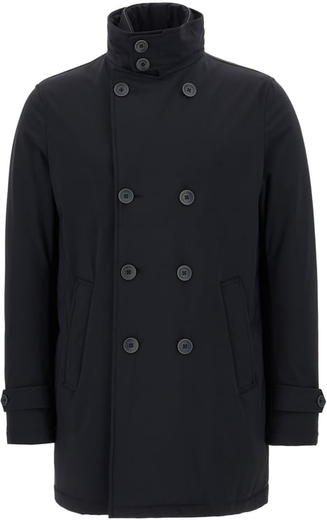 Herno Herno Midnight blue stretch nylon down jacket