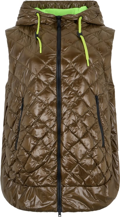 Herno Brown padded vest with versatile design