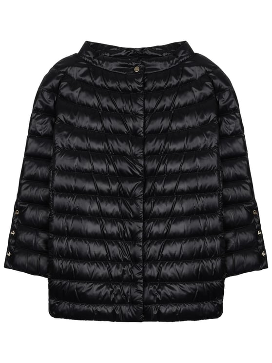 Herno Short Padded Jacket With Horizontal Quilting