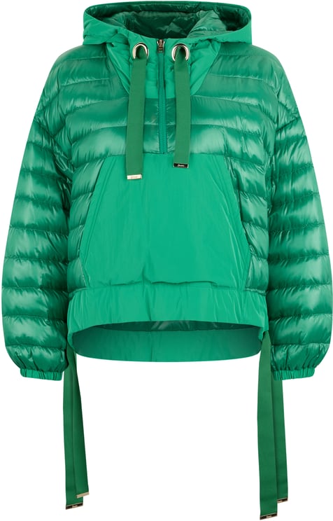 Herno Bright green down jacket with hood