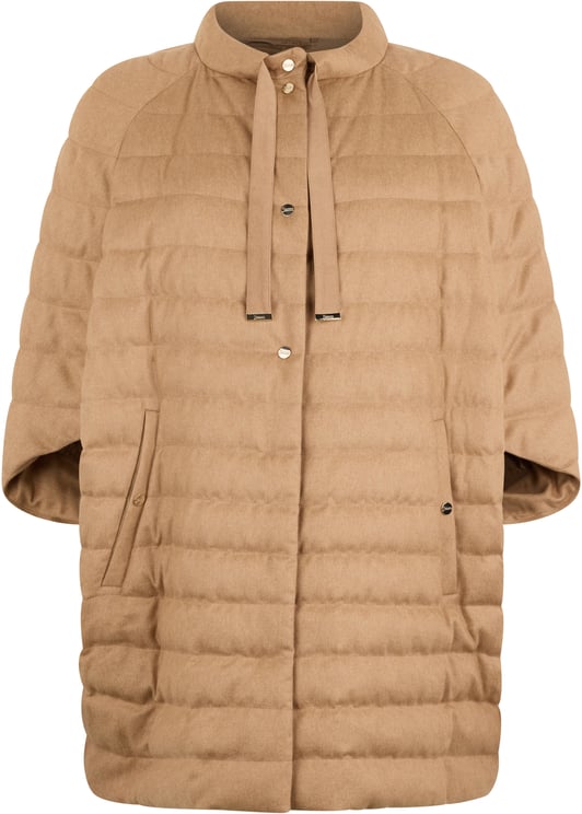 Herno Beige oversized puffer jacket with versatile design
