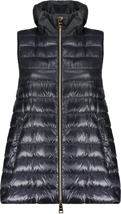 Herno Dark blue padded gilet, stylish and versatile