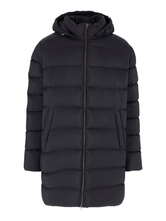 Herno Black Hooded Padded Jacket