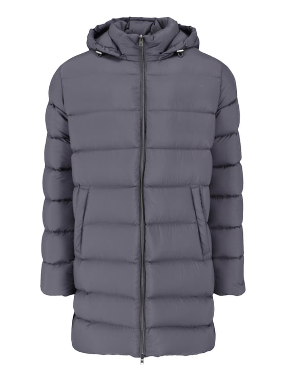 Herno Technical Fabric Padded Parka With Adjustable Hood
