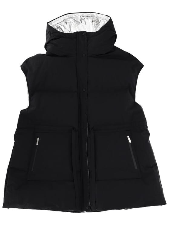 Herno Crinkle Metallic Padded Vest