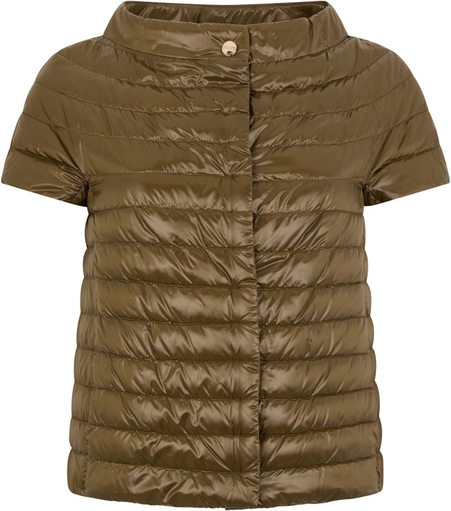 Herno Emilia down jacket with short sleeves