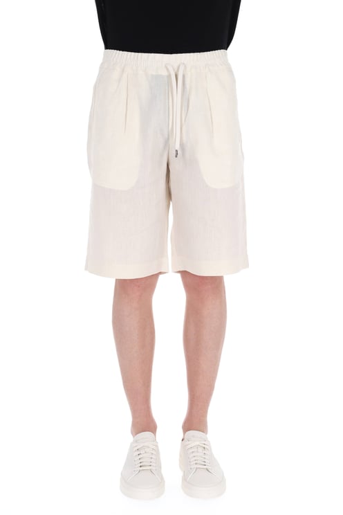 Herno Pure Linen Jogger Bermuda
