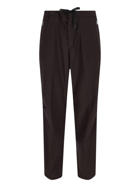 Herno Wool Track Pants – Brown