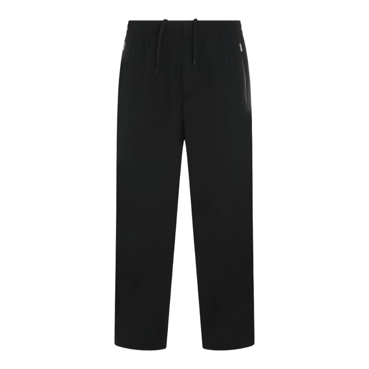 Herno Straight-Leg Trousers With Elastic Waistband And Zippered Pockets