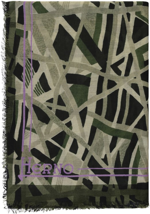 Herno Scarf in wool and silk