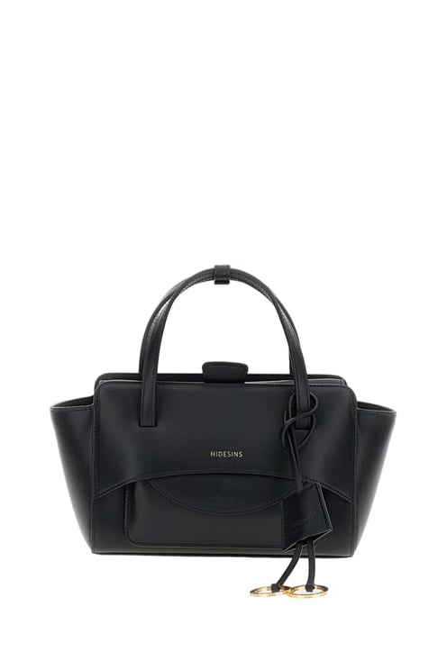Hidesins Black Flap S Soft Leather Shoulder Bag