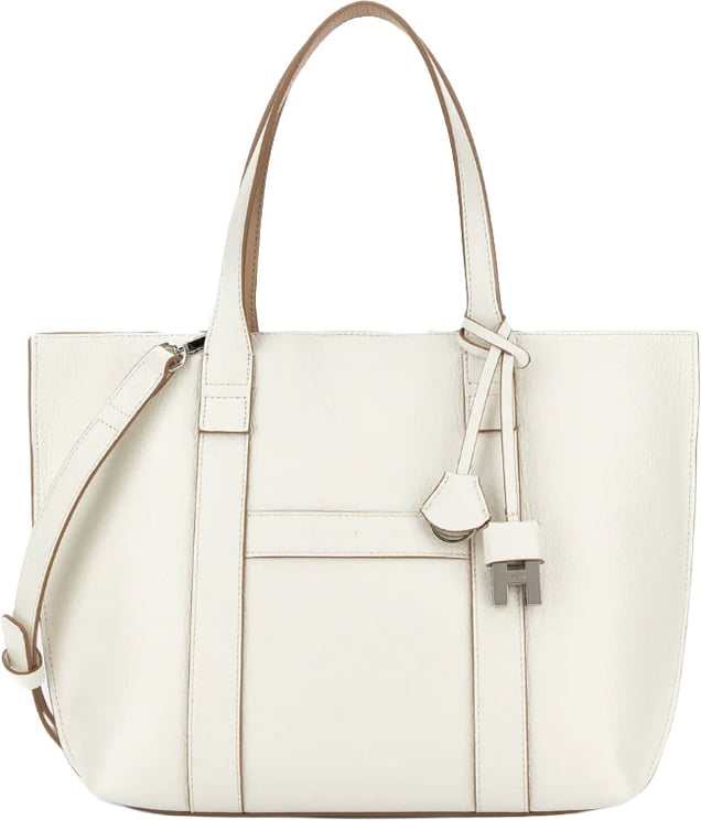 HOGAN Script Shopping Bag Bianco