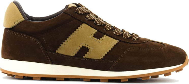 HOGAN Athletic Sneaker Brown Suede